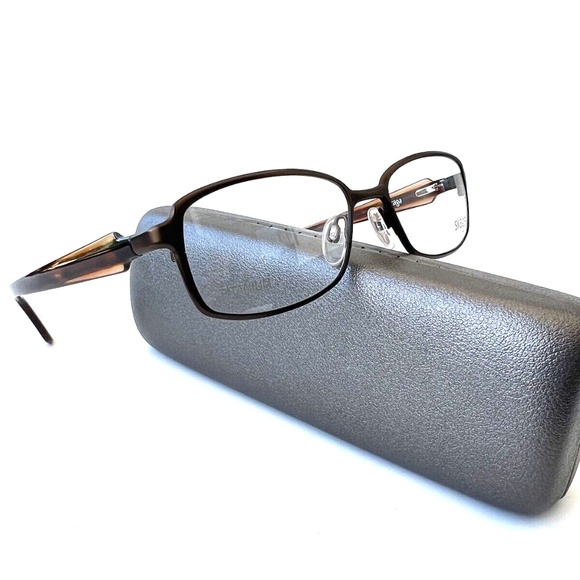 New SKAGA Titanium Frames Unisex Eyeglasses Matte Brown 3805 Becca 54 17 135 - Picture 1 of 10